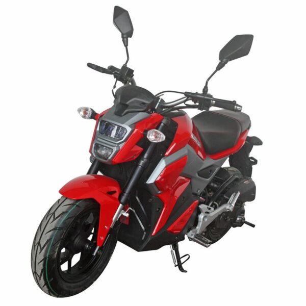 Ice Bear Mini Max 50 (PMZ50-M1) 50cc Scooter, Electric and Kick Start, 12″ Aluminum Wheels