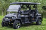 Trailmaster Electric Taurus 80ED GV 6-Seater UTV, Rear Seat Flips for Storage, Extended Roof