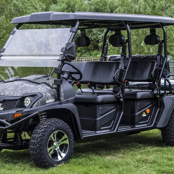 Trailmaster Electric Taurus 80ED GV 6-Seater UTV, Rear Seat Flips for Storage, Extended Roof