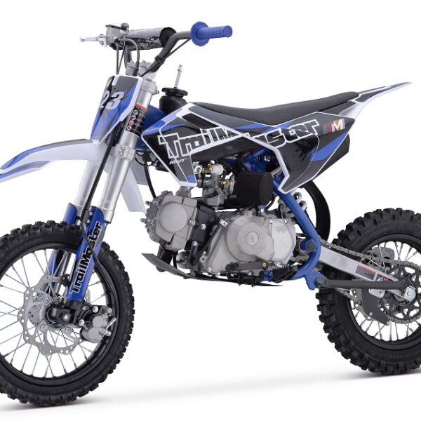 Trailmaster TM23 125cc Dirt Bike, Four-Gear, Electric and Kick Start, 29.13-Inch Seat Height