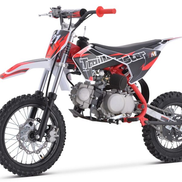 Trailmaster TM21 125cc Dirt Bike, Semi-Automatic, 29.13-Inch Seat Height, Kick Start