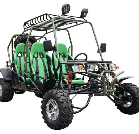New Vitacci Hummer 200cc 4-Seat Go Kart (TK200GK-6), 4-Stroke, Air-Cooled Engine, Chain Transmission