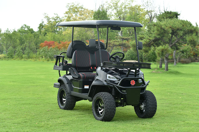 Vitacci E-Bolt Electric Golf Cart, Chrome Wheels, 48V 150Ah Battery, Premium Luxury Cushions