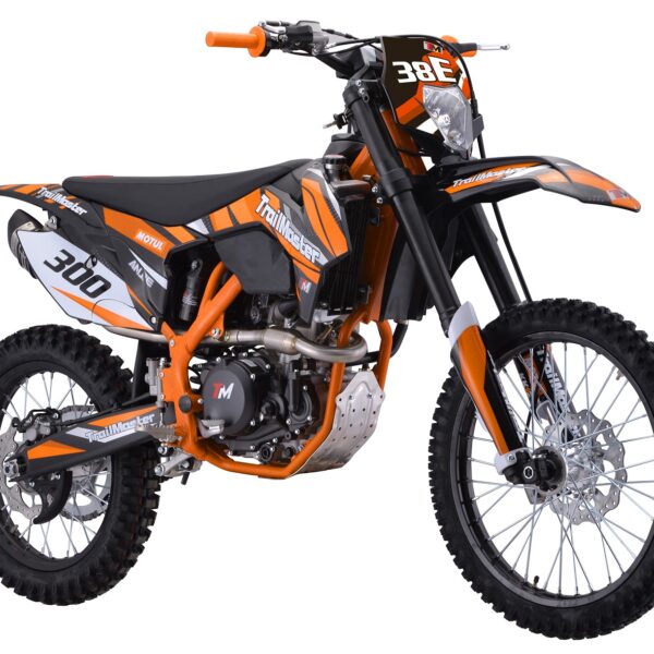 Trailmaster TM38E 300cc EFI Dirt Bike, 6-Speed Manual, Electric Start, LED Headlights