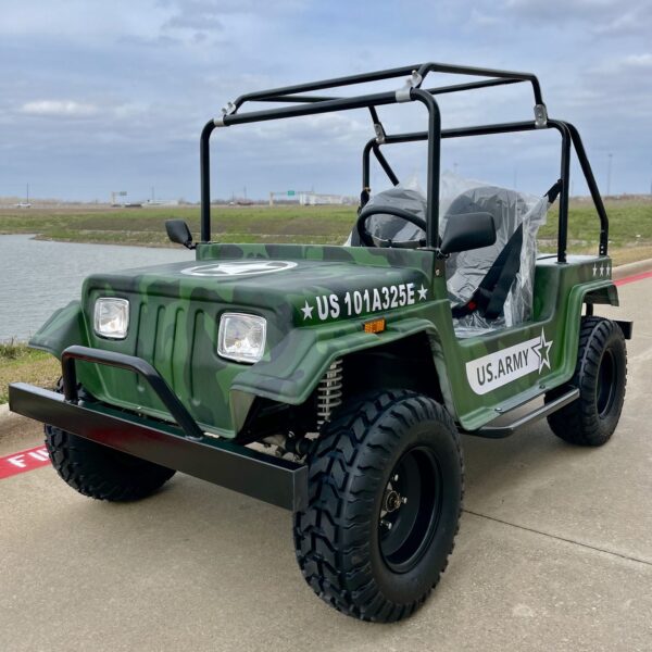 Vitacci JEEP GR9 200cc with Windshield, 4-Stroke Single Cylinder Engine, Forced Air-Cooled