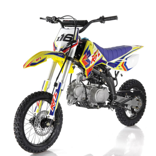 Apollo RFZ DB-X16 125cc Dirt Bike, 4-Stroke Single Cylinder Engine, Kick Start