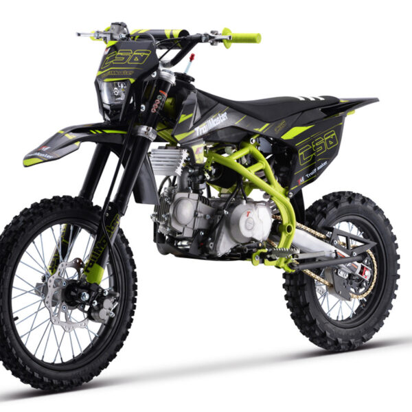 Trailmaster TM C50 150cc Off-Road Dirt Bike, 33.5-Inch Seat Height, 4-Gear Manual Clutch, LED Headlight
