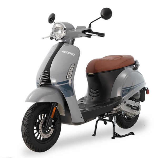 Icebear Bella (PMZ50-5) 50cc Scooter with NGK Spark Plug, Stainless Hardware, 10″ Wheels & USB Port