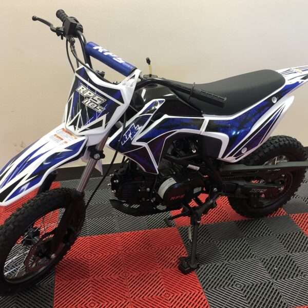 RPS 110S Off-Road Dirt Bike, 4-Stroke Single Cylinder, Air-Cooled, Horizontal Engine