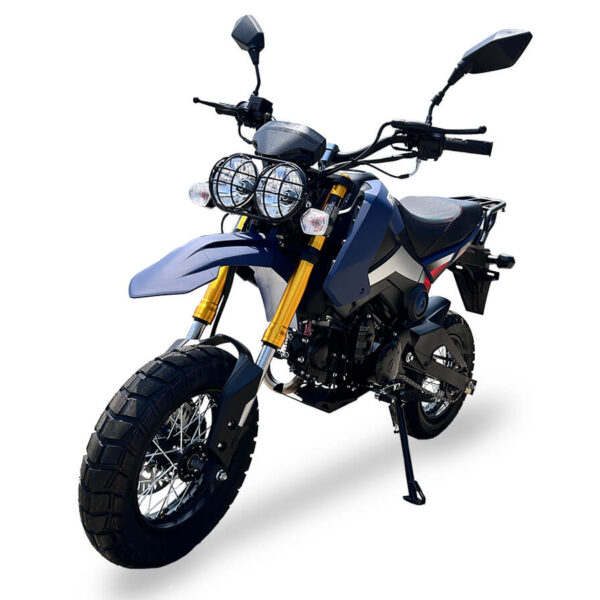 Icebear ROGUE ADV (PMZ125-1EN) 125cc Motorcycle, 4-Speed Manual, 12″ Rims, Speedometer