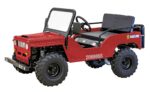 Massimo Mini 125 Classic Military-Style Jeep, 3-Speed Transmission, 4-Stroke Single Cylinder, Air Cooled