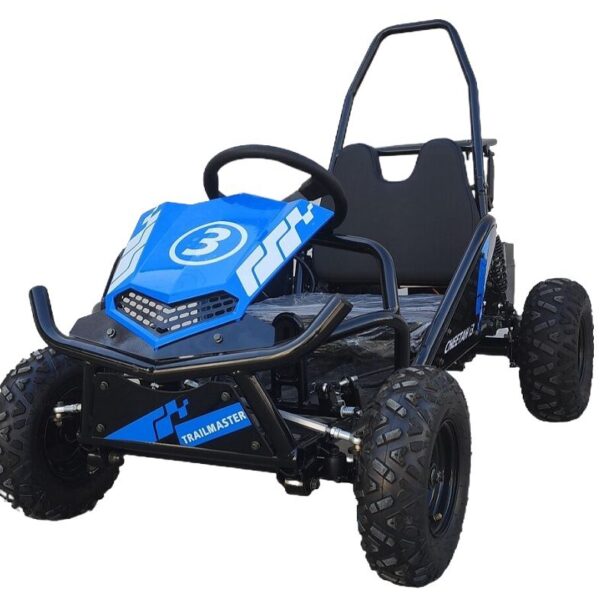 Trailmaster i3 Electric Kids Mini Go-Kart, 500W DC Motor, Forward & Reverse Gear, 10.2" Seat Height