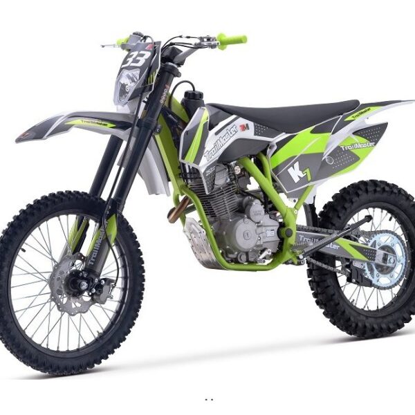 Trailmaster TM33 250cc Off-Road Dirt Bike, 5-Speed Manual, 4-Stroke Engine, Single Cylinder, Air-Cooled, Electric & Kick Start