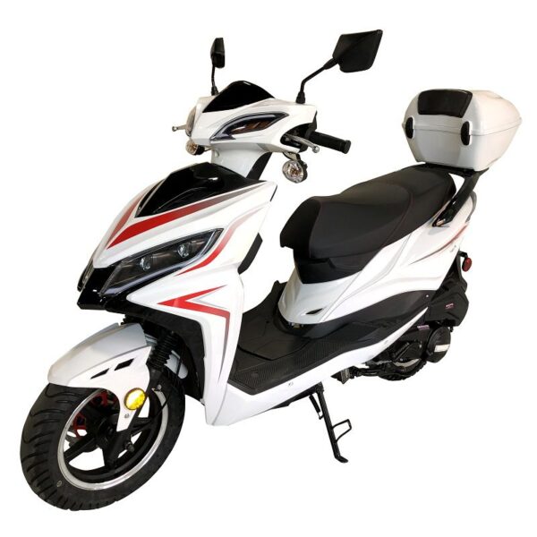 Trailmaster Trophy 50cc Scooter, Automatic, 4-Stroke Single Cylinder, Air Cooled, Electric Start, 31.5" Seat Height