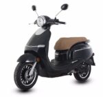 Trailmaster Turino 50A Stylish Scooter, Upgraded Leather Seat, 4-Stroke Single Cylinder Engine, Air-Cooled, Electric & Kick Start