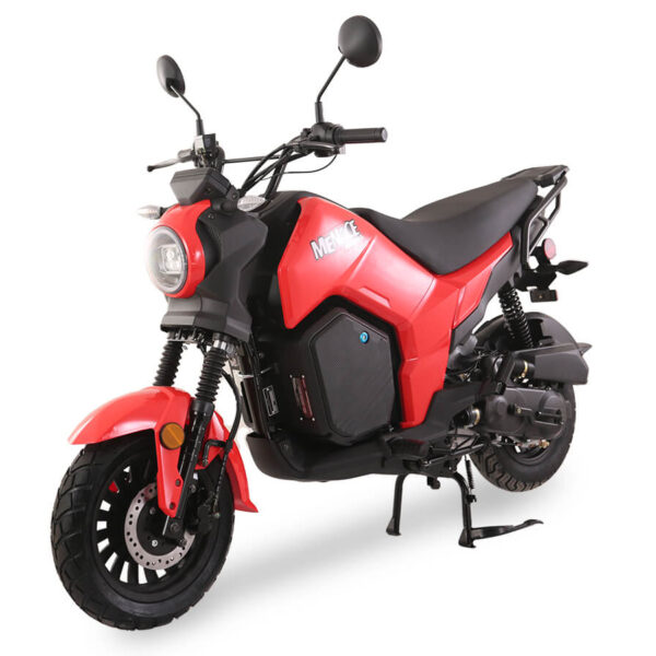 Ice Bear Menace 50 Motorcycle, 50cc GY50 Engine, Digital Speedometer, yuanxing Tires, Single Rear Absorber, LED Lights, 12"/10" Wheels, Electric start (PMZ50-Z1)