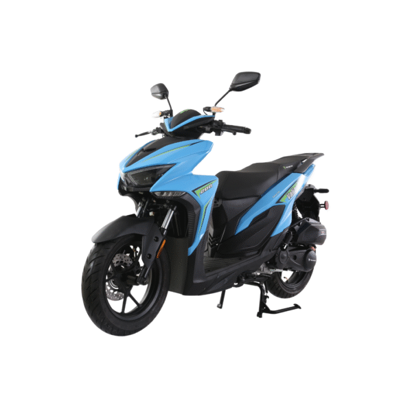 New Tao Motor Valiant 200 EFI Scooter, 175cc Air-Cooled EFI Engine, Mechanical Key Start, Front & Rear Disc Brakes, Bright LED Lights, 30.3” Seat Height